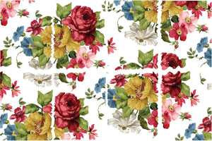 Iron Orchid Designs Wall Flower Transfer 8 Sheet Pad, 12 x 16, IOD
