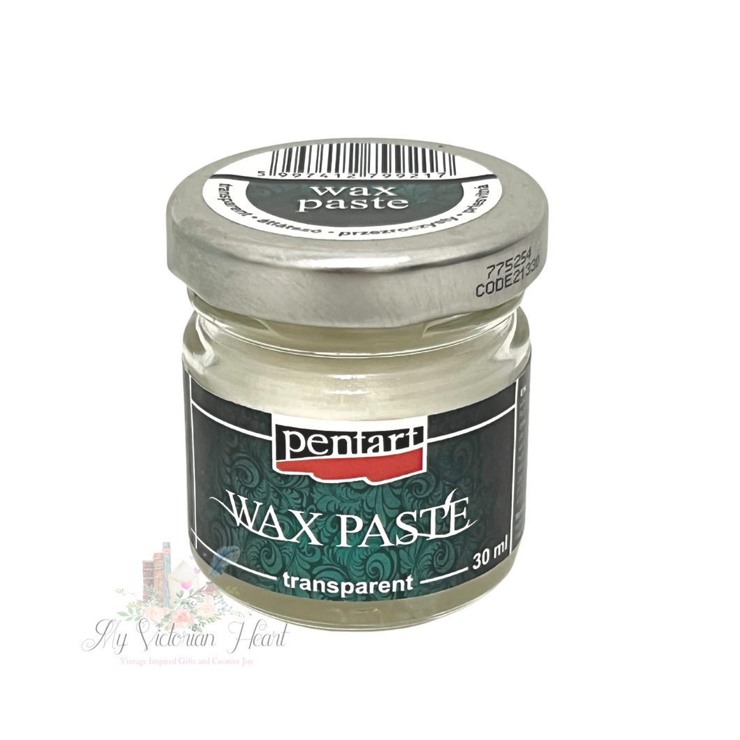 Pentart Wax Paste, Transparent, 30 mL