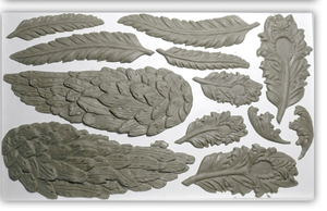 Iron Orchid Designs Wings and Feathers Decor Moulds, Molds, IOD