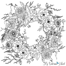 Load image into Gallery viewer, Wintersong Wreath Paintable Decor Transfer by Iron Orchid Designs, 4 12x16 Sheets, IOD
