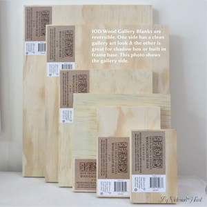 IOD Wood Gallery Blanks for DIY Art Decor, Iron Orchid Designs