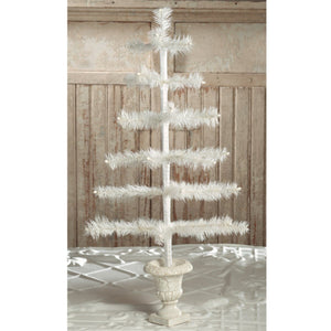 Feather Tree Ivory in Urn Base by Bethan Lowe Designs, 26"